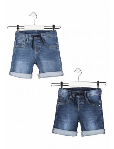 BERMUDA DENIM EFECTO FELPA