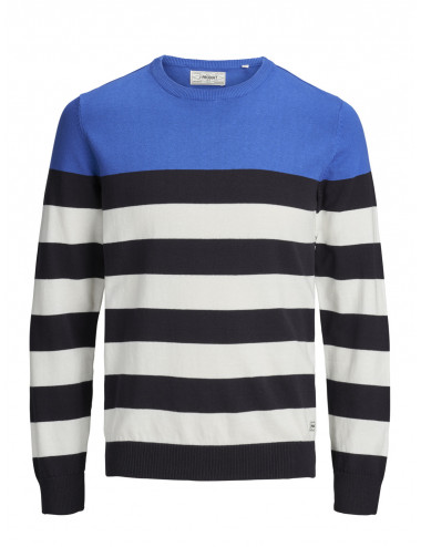 PKTHNN COLOR BLOCK CREW NECK KNIT